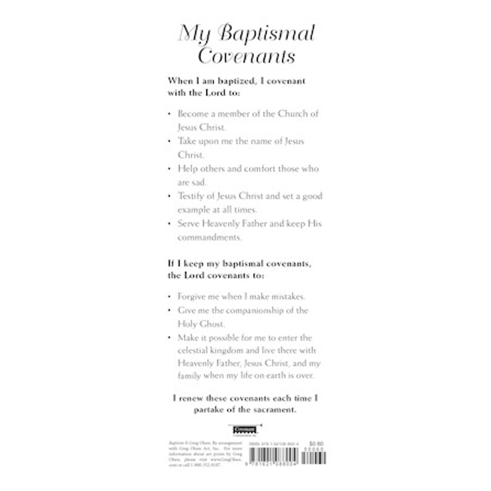 My Baptismal Covenants Bookmark