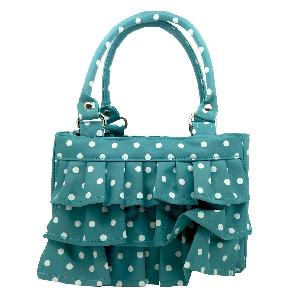 Polka Dot Ruffle Scripture Tote