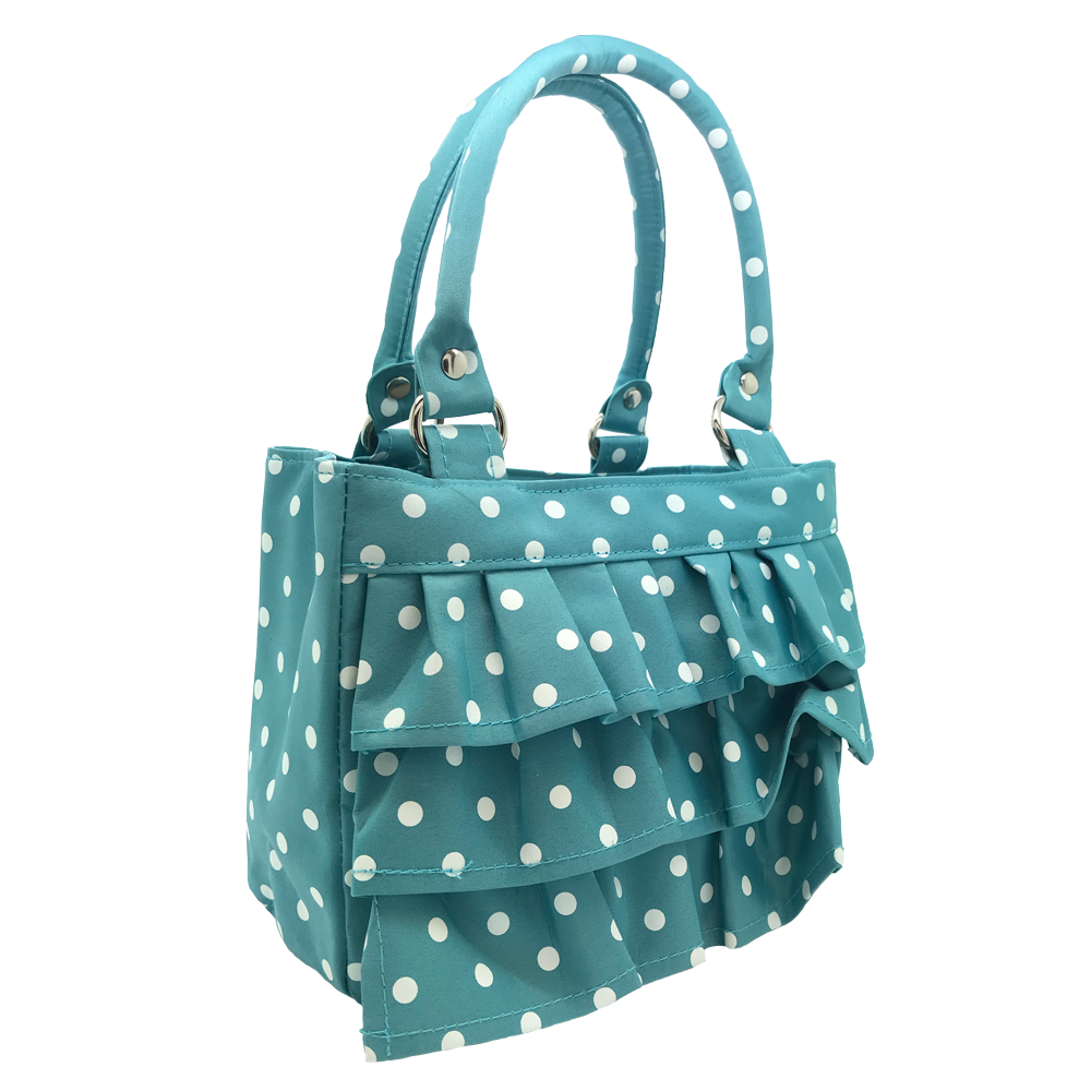 Polka Dot Ruffle Scripture Tote