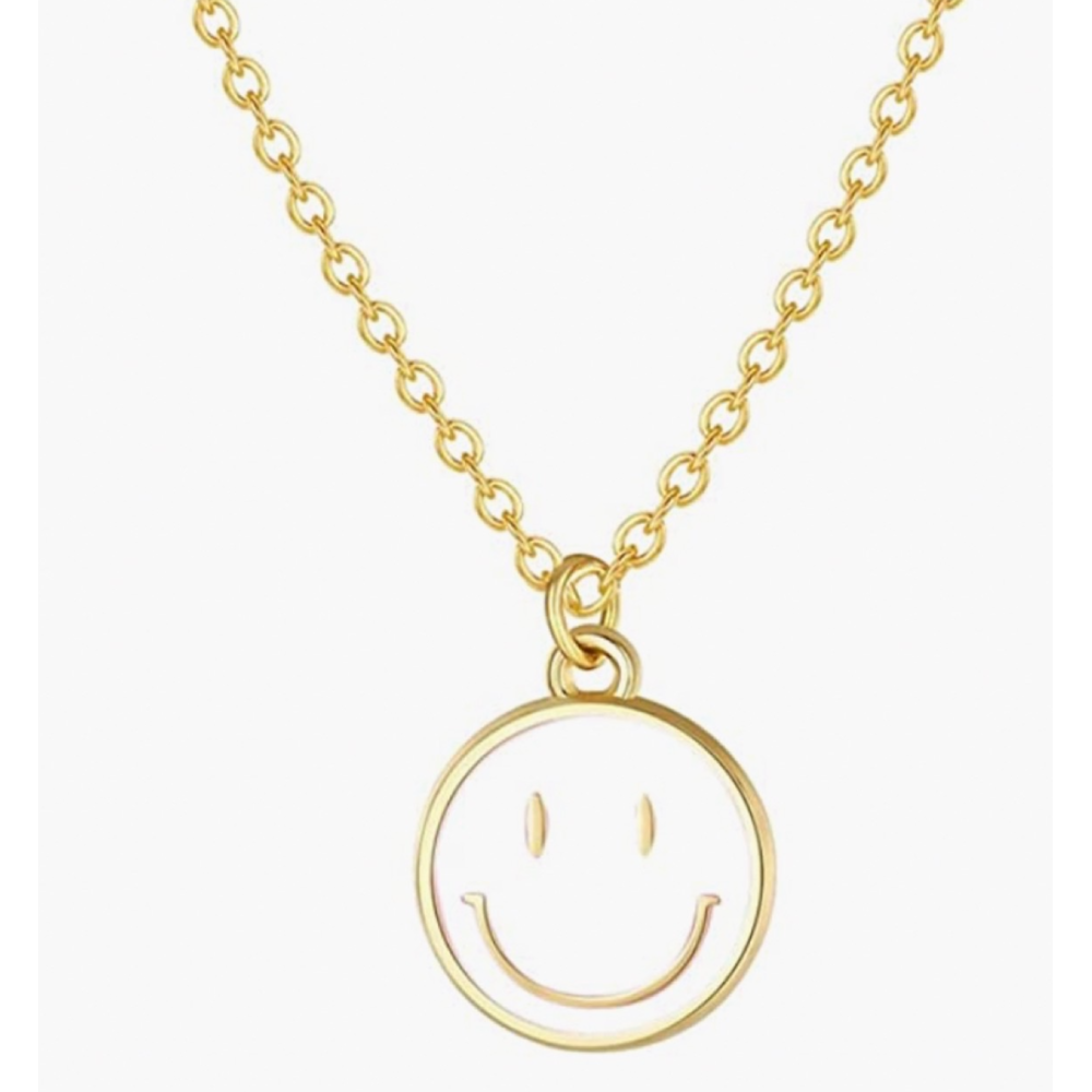 Baptism Smiley Face Necklace