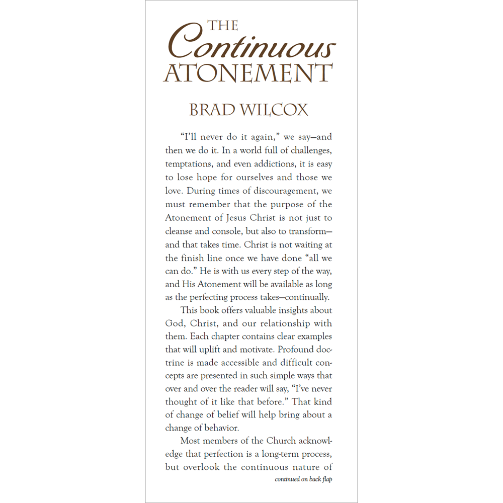 The Continuous Atonement