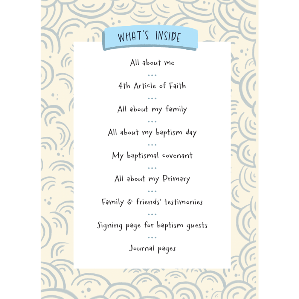 All About My Baptism Journal