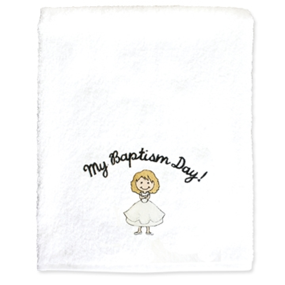 My Baptism Day Towel - Blonde Hair