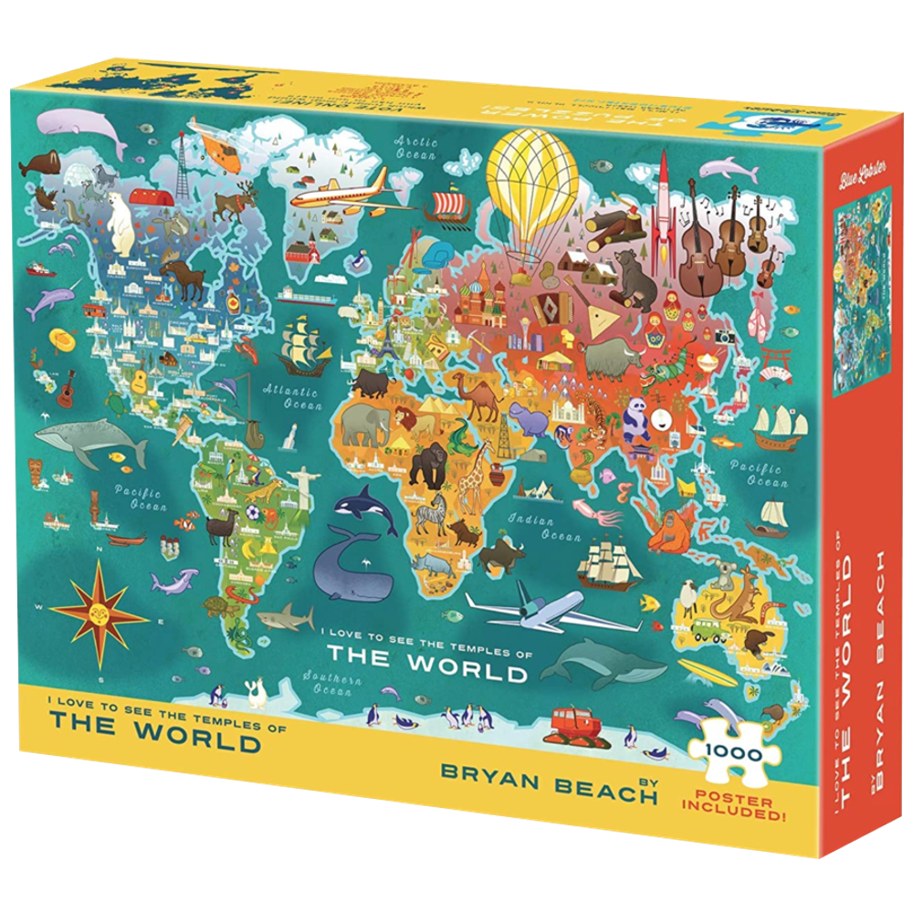 Temples of the World 1000 Piece Puzzle