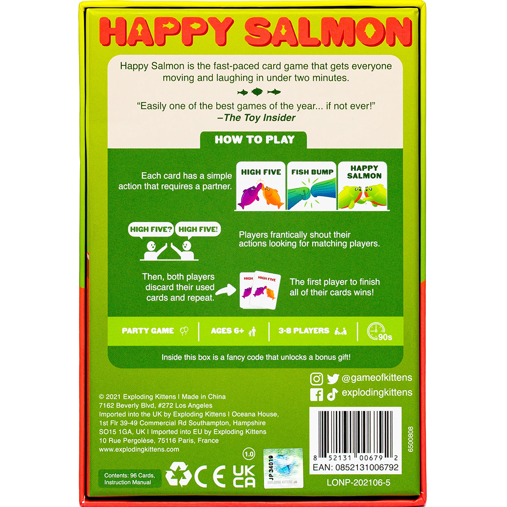 Happy Salmon Card Game