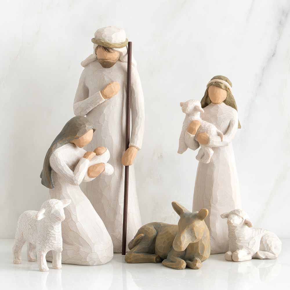 Willow Tree Holy Family Resin Nativity Figurines