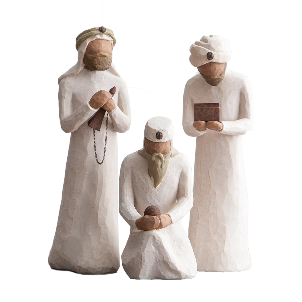 Willow Tree Wise Men Resin Nativity Figurines