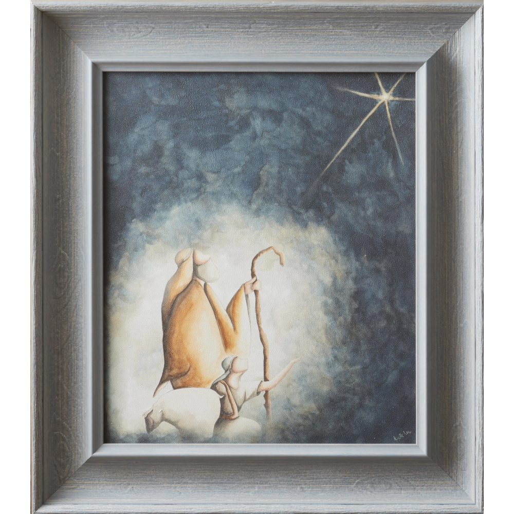 Seek Him (17x15 Framed Canvas Print)