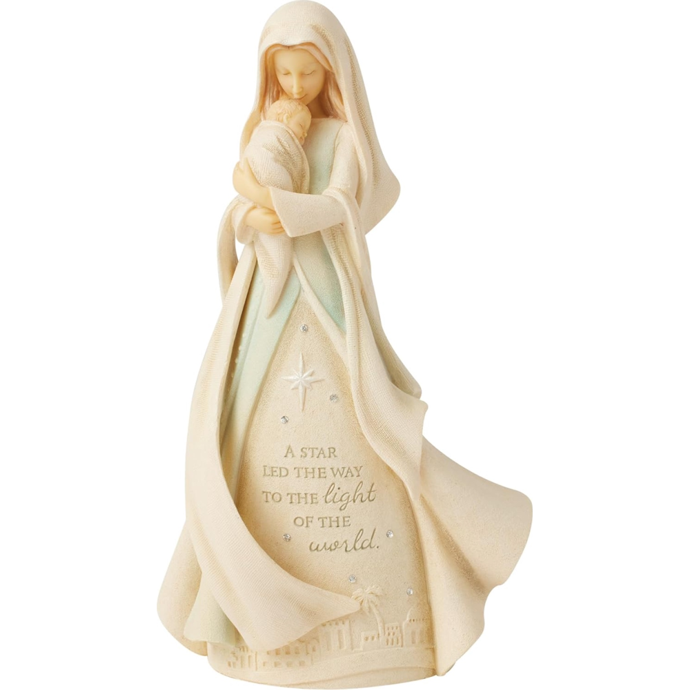 Mary with Baby, Star Led the Way Figurine