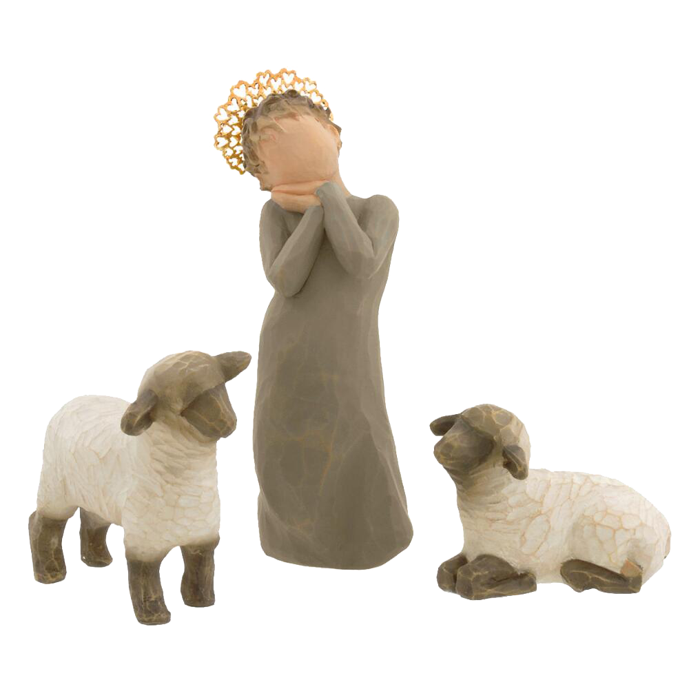 Willow Tree Little Shepherdess Resin Nativity Figurines