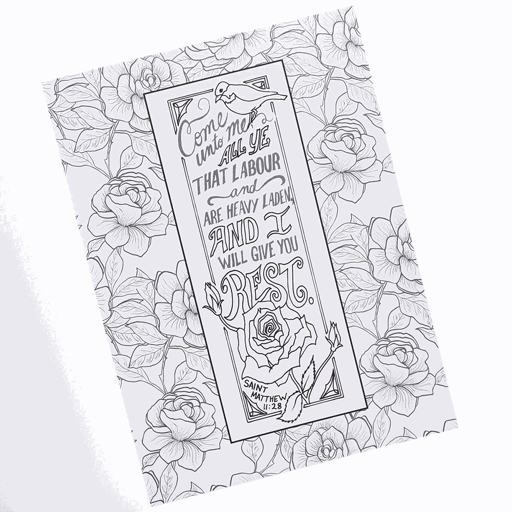 My Favorite KJV Verses to Color