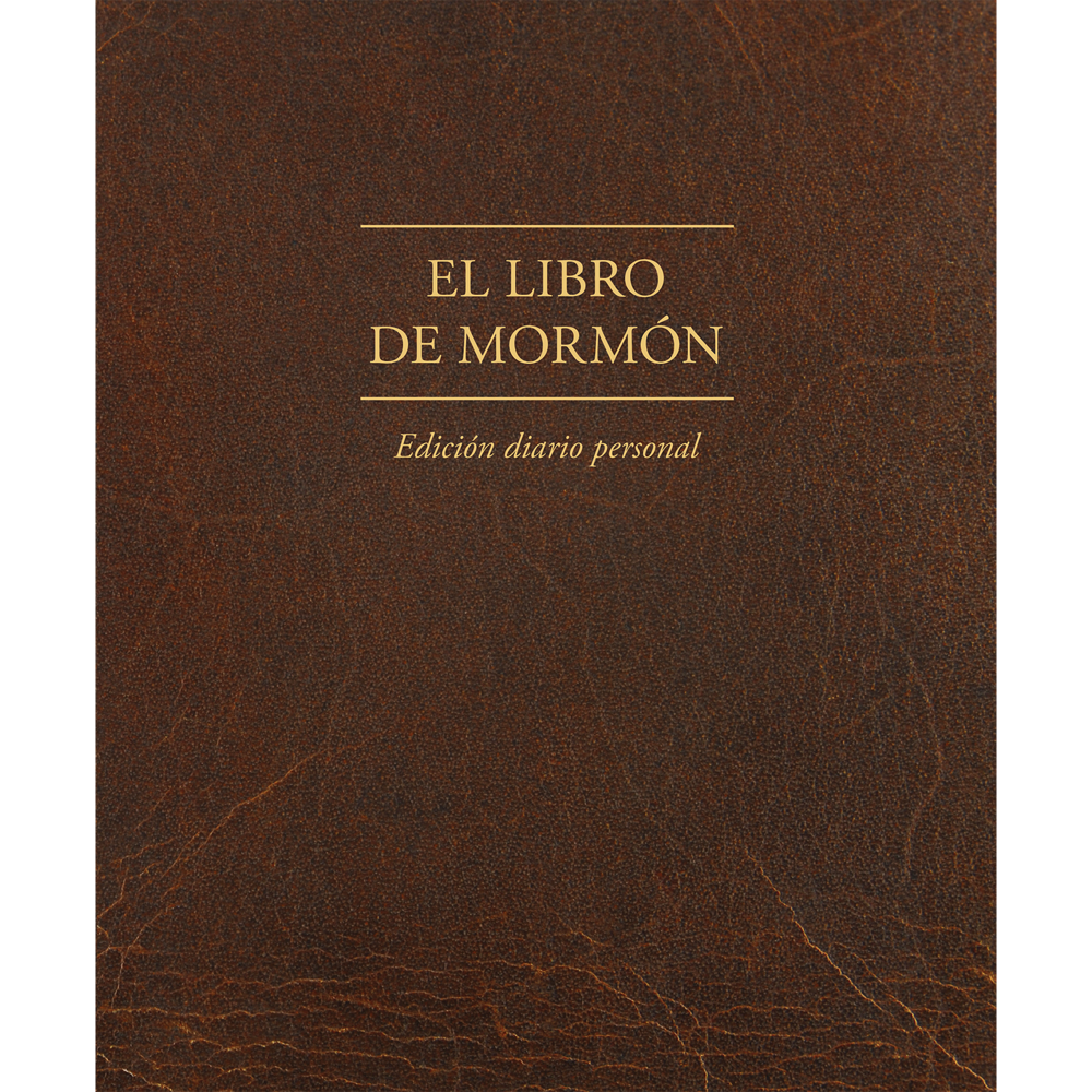 The Book of Mormon,  Journal Edition, Brown (No Index) (Spanish)