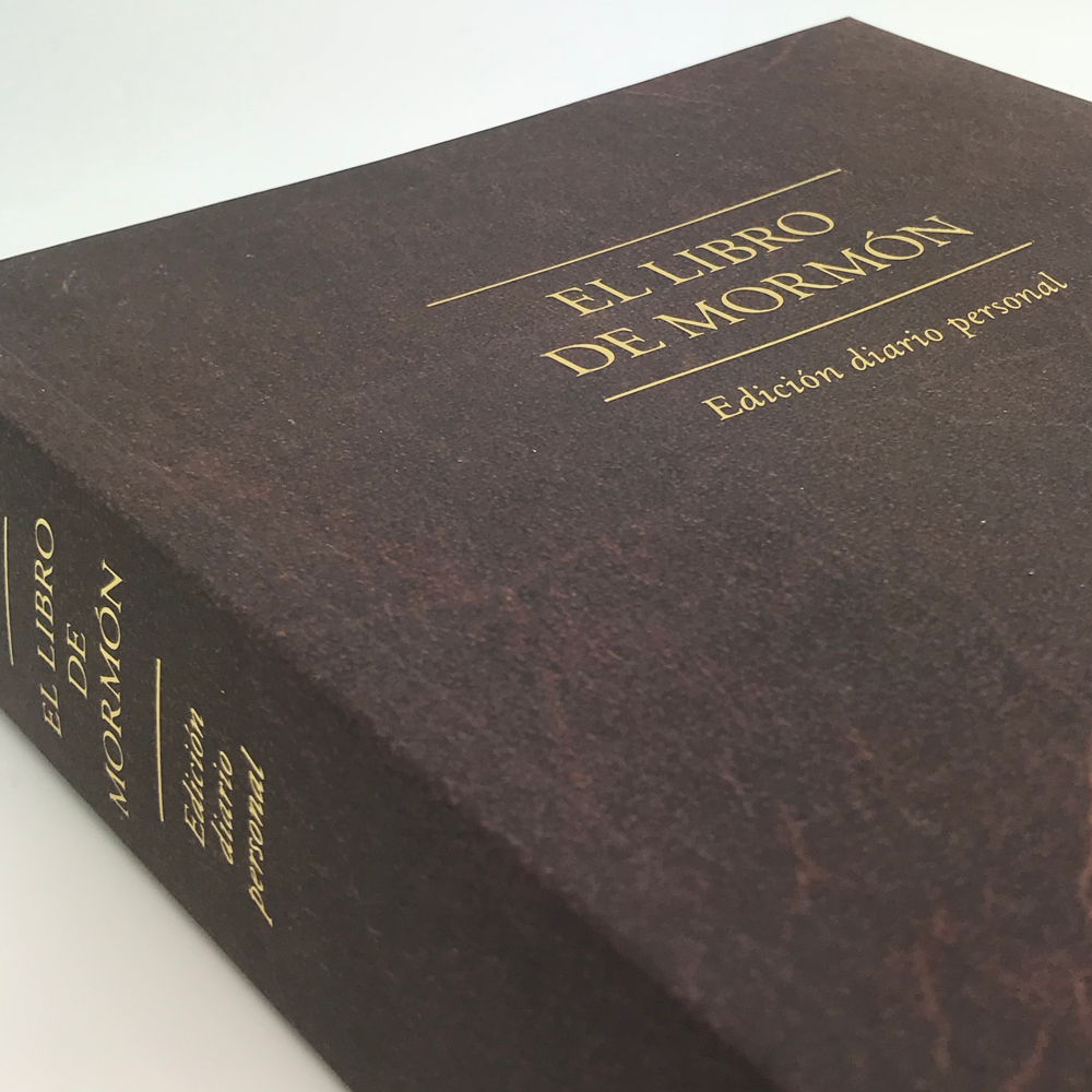 The Book of Mormon,  Journal Edition, Brown (No Index) (Spanish)